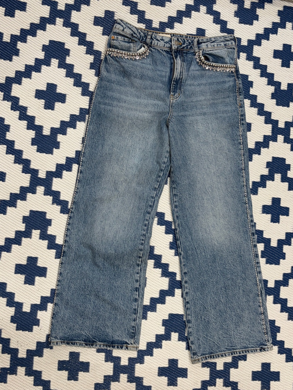 Pilcro Straight Leg Jeans in Blue Like New